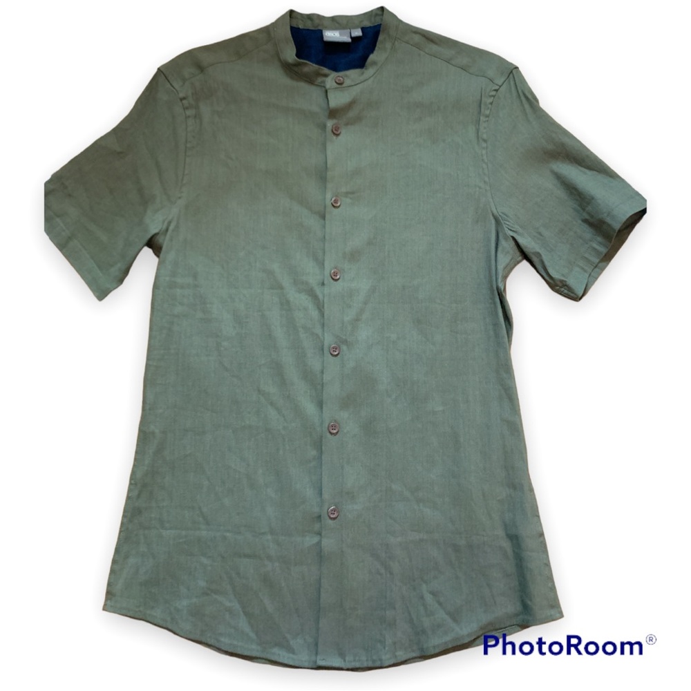 ✨NWOT ASOS Slim Fit Short Sleeved Button Down Shirt